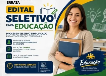 Prefeitura de Cajazeiras do Piauí altera edital de processo seletivo e publica errata