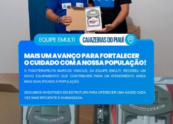 Equipe eMulti recebe dinamômetro digital para qualificar atendimentos de fisioterapia
